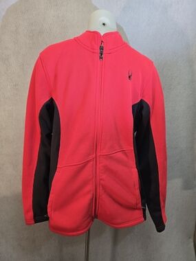 Spyder Womens Pink Full-Zip Jacket Size XL